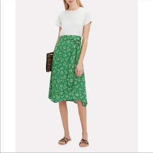 Faithful the Brand Green MIDI Skirt USA 2 Size XS